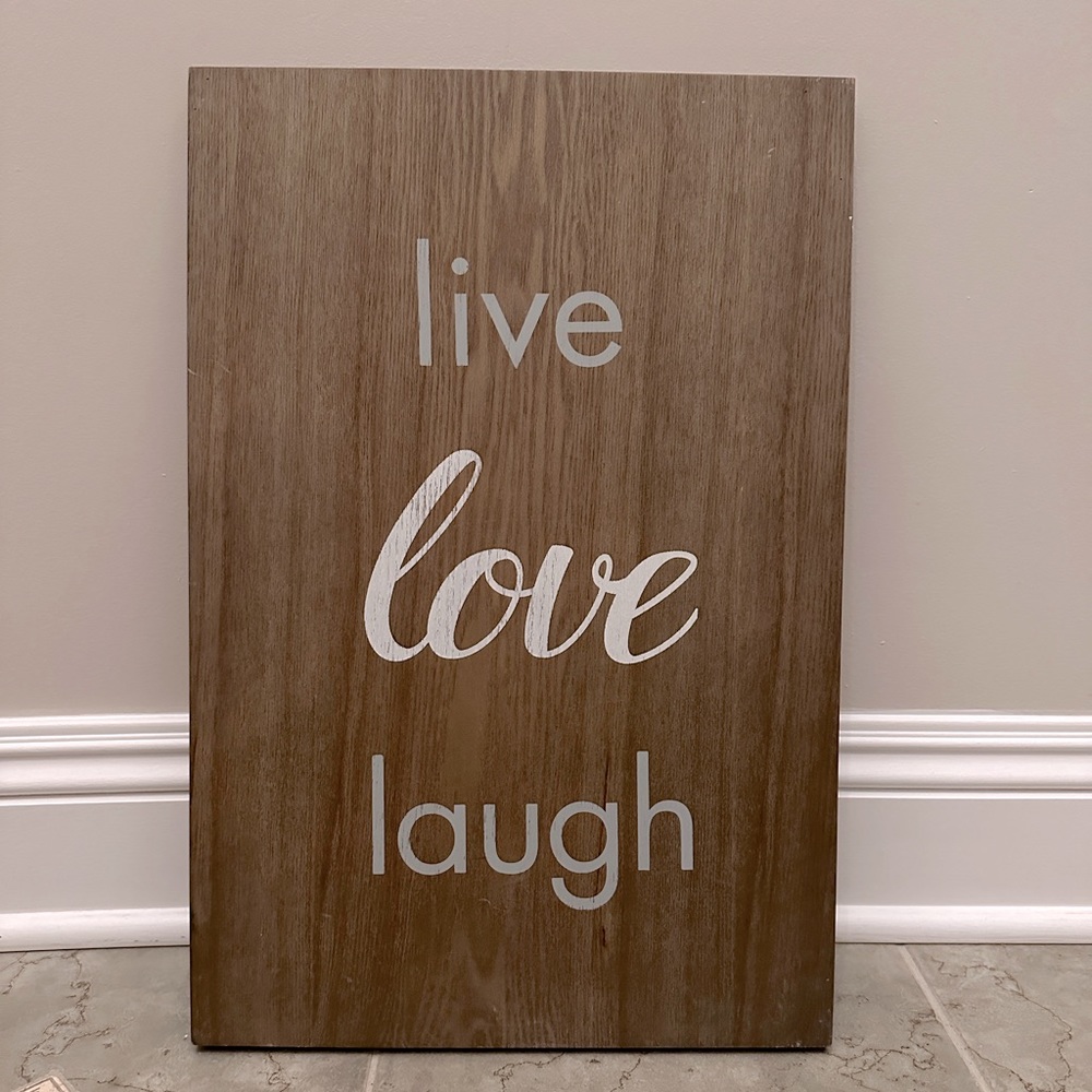 Live Love Laugh Wood Wall Decor
